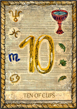 Tarot Card - 10 of Cups