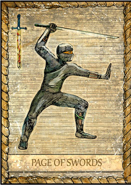 Tarot Card - Page of Swords